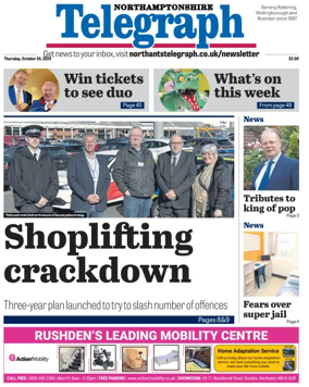 Cover of Northants Evening Telegraph