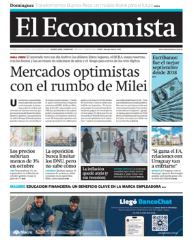 Cover of El Economista (Argentina)