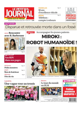 Cover of Le Petit Journal - L'hebdo local de l'Hérault