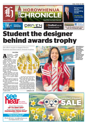 Cover of Horowhenua Chronicle