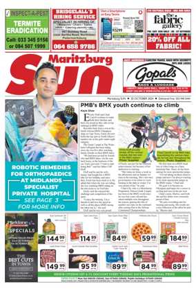 Cover of Maritzburg Sun (South Africa)