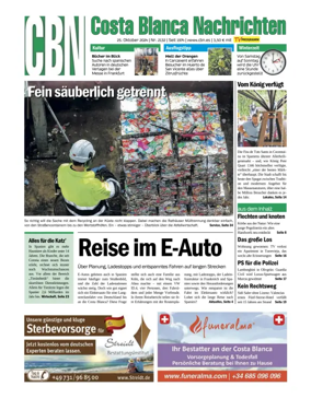 Cover of Costa Blanca Nachrichten