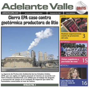 Cover of Adelante Valle