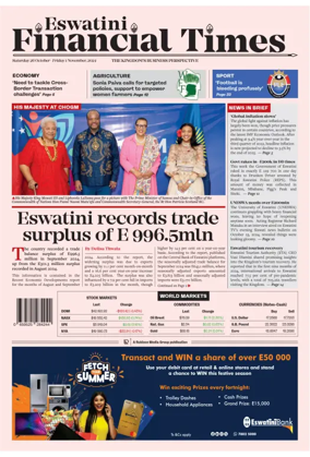 Cover of Eswatini Financial Times