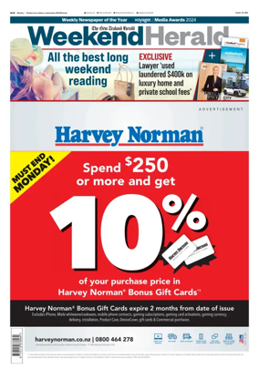 Cover of Weekend Herald
