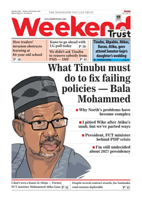 Cover of Weekly Trust
