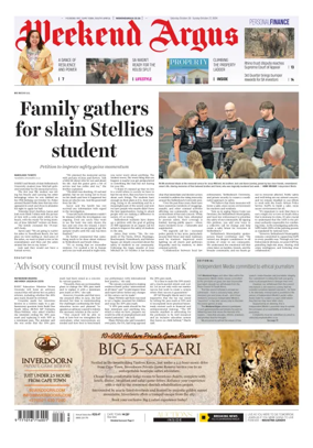 Cover of Weekend Argus (Saturday Edition)