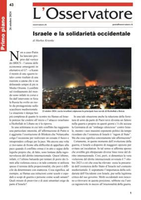 Cover of L'Osservatore