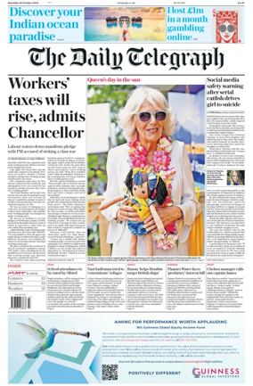 Cover of The Daily Telegraph - Saturday