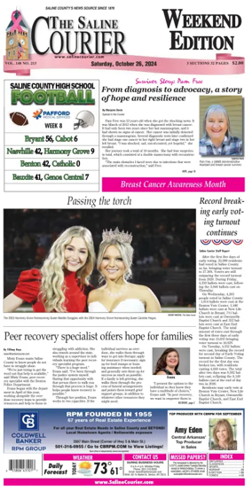 Cover of The Saline Courier Weekend