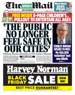 Cover of The Irish Mail on Sunday