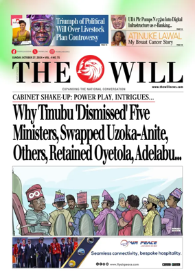 Cover of THEWILL NEWSPAPER