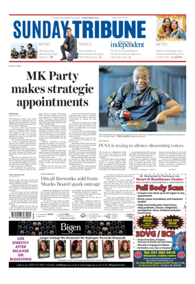 Cover of Sunday Tribune