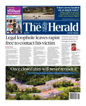 Cover of Sunday Herald