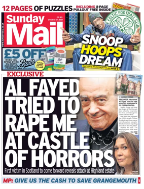 Cover of Sunday Mail (UK)