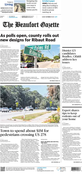 Cover of Beaufort Gazette (Sunday)