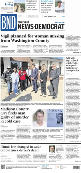 Cover of Belleville News-Democrat (Sunday)