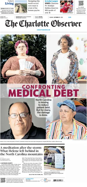 Cover of The Charlotte Observer (Sunday)