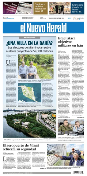 Cover of El Nuevo Herald (Sunday)