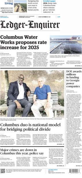 Cover of Ledger-Enquirer (Sunday)