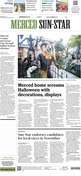 Cover of Merced Sun-Star (Saturday)