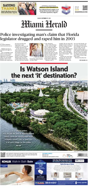 Cover of Miami Herald (Sunday)