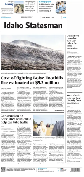 Cover of The Idaho Statesman (Sunday)
