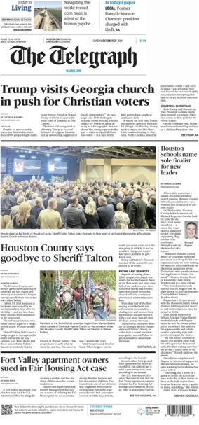 Cover of The Telegraph (Macon) (Sunday)