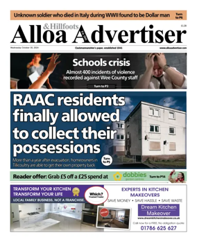 Cover of Alloa Advertiser