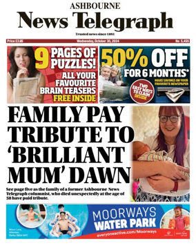 Cover of Ashbourne News Telegraph