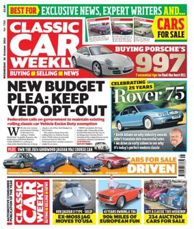 Cover of Classic Car Weekly (UK)
