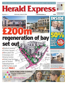 Cover of Herald Express (Torbay, Brixham & South Hams Edition)