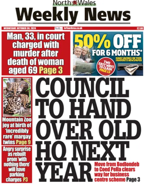 Cover of North Wales Weekly News