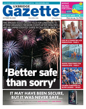Cover of Uxbridge Gazette