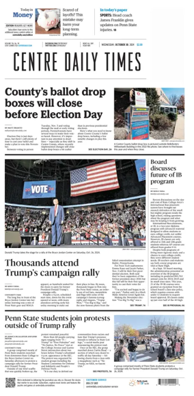 Cover of Centre Daily Times