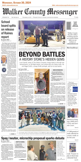 Cover of Walker County Messenger