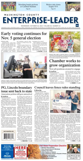 Cover of Washington County Enterprise-Leader