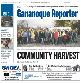 Cover of The Gananoque Reporter