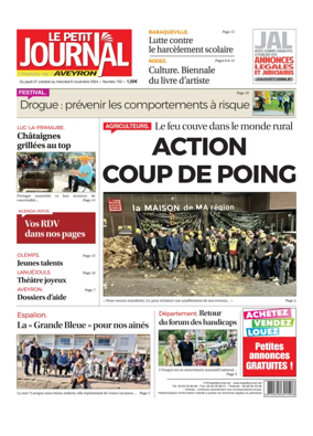 Cover of Le Petit Journal - L'hebdo local de l'Aveyron