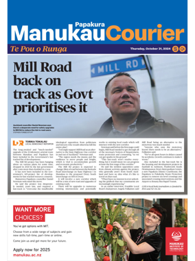Cover of Manukau Courier