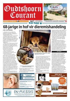 Cover of Oudtshoorn Courant