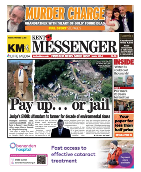 Cover of Kent Messenger Maidstone
