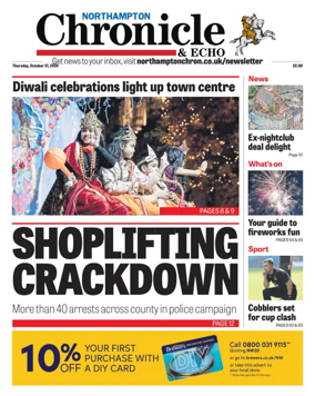 Cover of The Northampton Chronicle and Echo