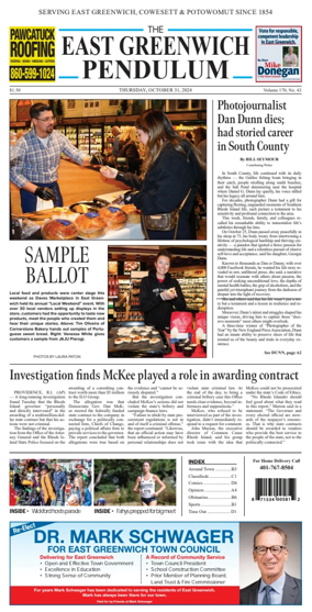 Cover of East Greenwich Pendulum