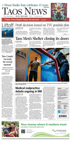 Cover of The Taos News