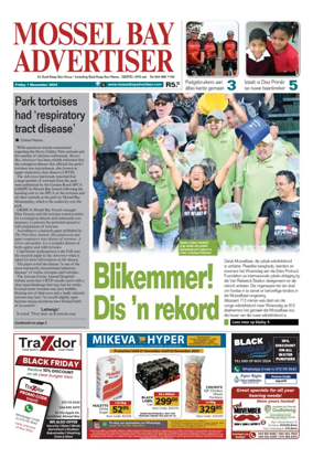 Cover of Mossel Bay Advertiser