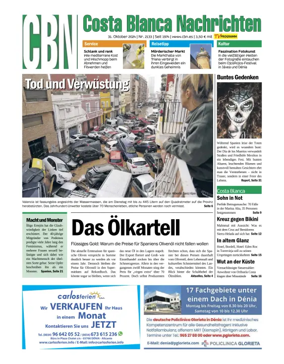 Cover of Costa Blanca Nachrichten