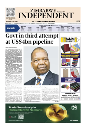 Cover of The Zimbabwe Independent