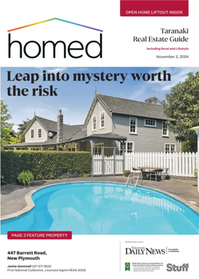 Cover of Homed Taranaki Daily News