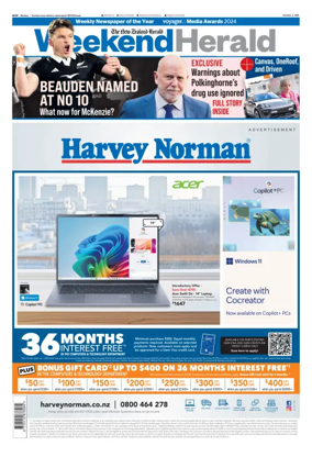 Cover of Weekend Herald
